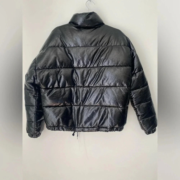 Zara Jacket Women’s Medium Black Puffer Coat - Picture 3 of 10